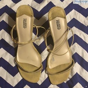 Gold sandals - formal wear